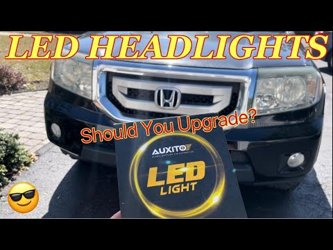 HONDA PILOT LED HEADLIGHT BULB UPGRADE - How to Install AUXITO LED Headlight Bulbs on a Honda Pilot
