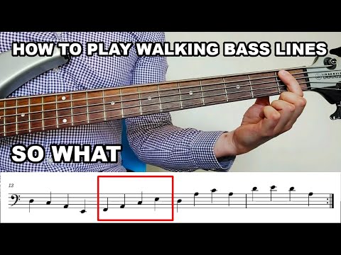 How To Play Walking Bass Lines to Modal Tunes - 5 Great Ways to Sound Hip!
