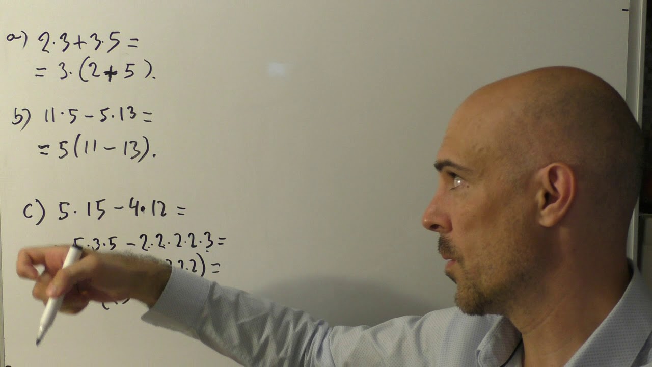 Watch ▷ Sacar factor común. NÚMEROS ENTEROS. Ejercicios resueltos. ESO Now ▷ Sacar factor común. NÚMEROS ENTEROS. Ejercicios resueltos. ESO