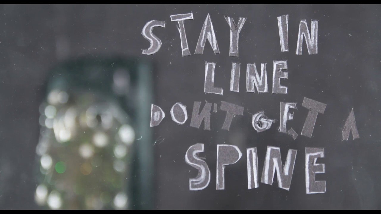 Stay in line, don't get a spine