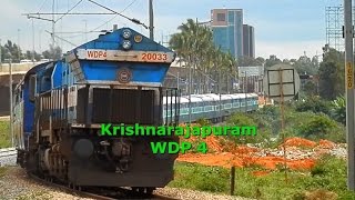 preview picture of video '17604 Prashanti Nilayam Express with KJM WDP4 Curving into Yelahanka'