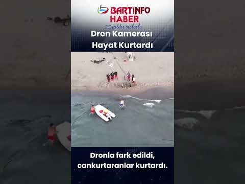İnkumu’nda Dronla haber çekerken boğulmaz üzere olan vatandaşı kurtardı #bartın