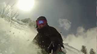 preview picture of video '16 powder day at Powder Mountain, Utah (Short Snort off Timberline) 3/2/2012'