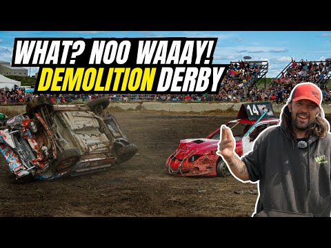 These Guys are Insane! We Headed to Our Very First Demolition Derby!