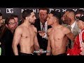 DANNY GARCIA & ADRIAN GRANADOS HAVE HEATED EXCHANGE DURING WEIGH IN FACE OFF - FULL WEIGH IN VIDEO