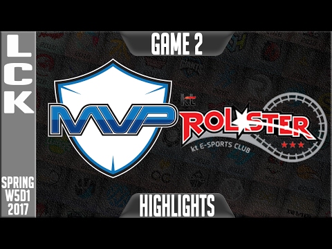 MVP vs KT Rolster Highlights Game 2 - LCK W5D1 spring 2017 - MVP vs KT Highlights