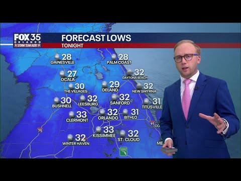 Orlando Weather Forecast: More major cold Tuesday morning