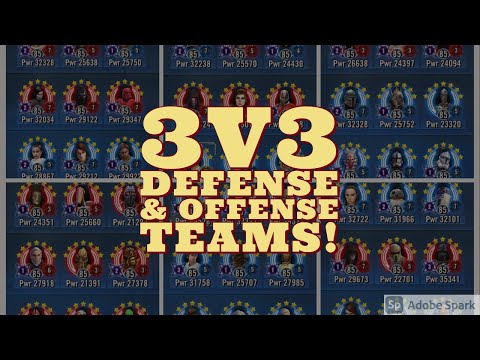 3v3 Grand Arena Defense & Offense Teams For Victory! SWGOH!