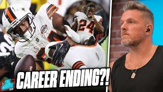 Nick Chubb Suffers Nauseating Knee Injury, Experts Are Saying Could Be Career Ending | Pat McAfee