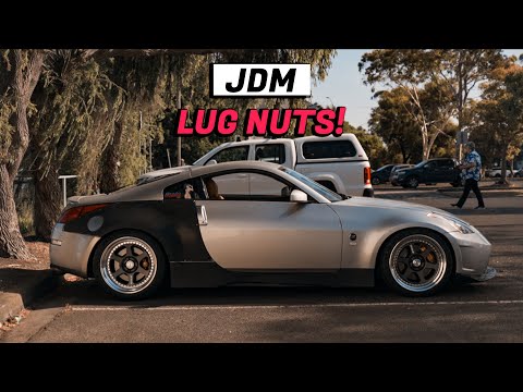 JDM Wheel nuts + Front lower control arm bushing install | 350Z