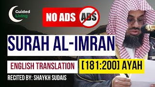Download lagu Surah Al-Imran [181:200] - Holy Quran - English Translation - Sheikh Shuraim mp3