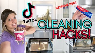 TIKTOK CLEANING HACKS | TESTING VIRAL TIKTOK CLEANING HACKS | CLEANING HACKS | VIRAL CLEANING HACKS