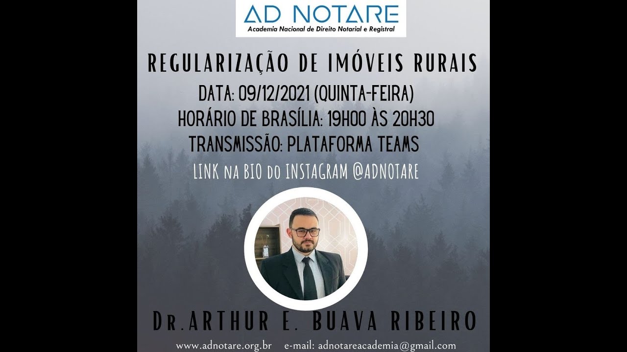 EVENTO AD NOTARE - REGULARIZAÇÃO DE IMÓVEIS RURAIS
