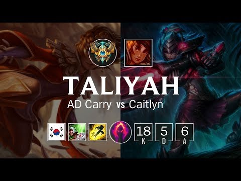 Taliyah Bot vs Caitlyn - KR Challenger Patch 8.23
