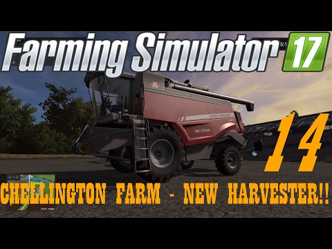 FARMING SIMULATOR 17 GAMEPLAY - CHELLINGTON FARM - EP.14 - NEW HARVESTER!! - PS4