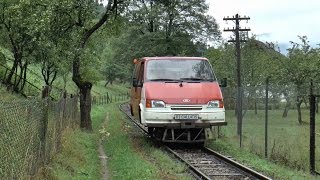 minivan on rails, Vaser Valley Railway, Romania