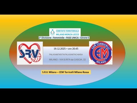 FIPAV 2a Divisione, 2a giorn.: SRV 2008 - CEM