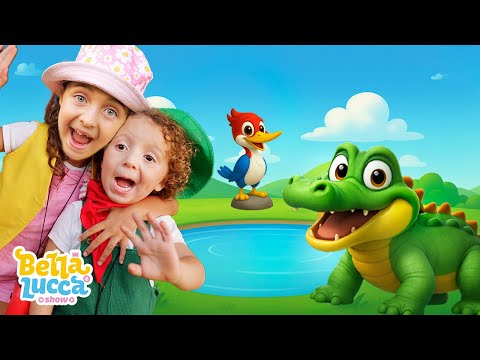 O Jacaré foi Passear Lá na Lagoa - Música Infantil por Bella e Lucca Show
