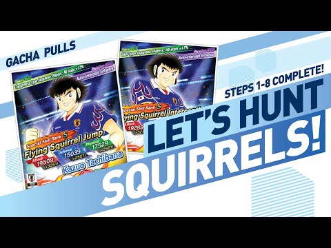 Squirrel Hunting All 8 Steps - Captain Tsubasa Dream Team [Japan Samurai 97 Tachibana Twins]