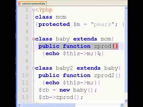 PHP Class Extended & Protected Variables