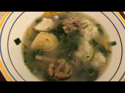 Guyanese chicken and provision soup
