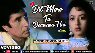 Dil Mere Tu Deewana Hai-Sad | Amitabh Bachchan & Soundarya | Sooryavansham | Ishtar Music