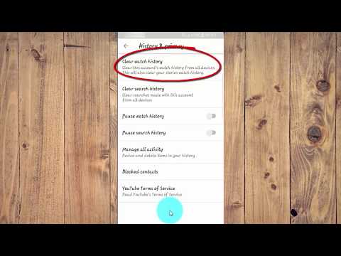 Android Phone : How to Clear watch history in Youtube App