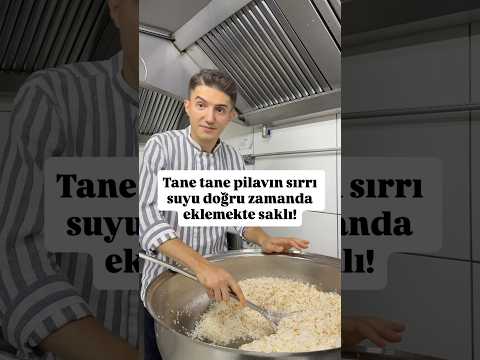 Tane tane pilavın sırrı, suyu doğru zamanda vermek!!