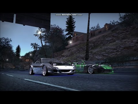 Need For Speed Carbon: Mazda RX-7 RZ (2) VS. Wolf