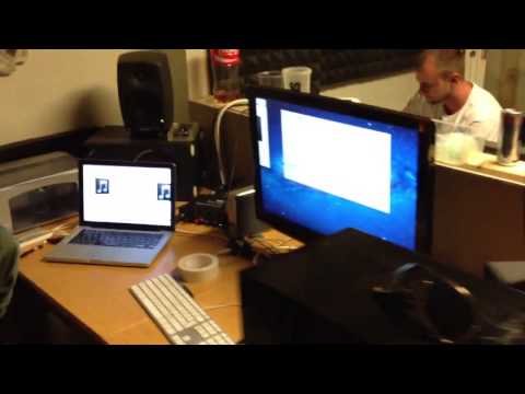 Vito Eme in the studio working on his new song "Keep Ya Head Up".