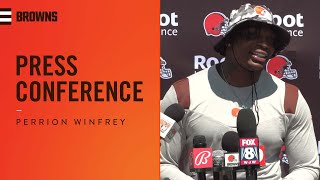 Perrion Winfrey: "We're going to work well together" Perrion on Myles Garret | Press Conference