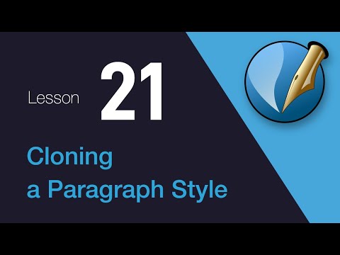 21) Cloning a Paragraph Style in Scribus