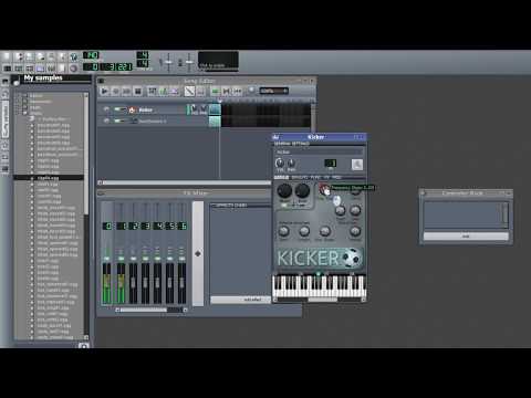 Lmms bulding 9th TUTO How to use the kicker in LMMS!