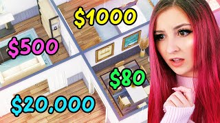 The Sims 4 but Every Room is a Different Budget