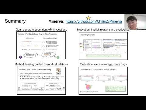 ESEC/FSE 2022 - Minerva: Browser API Fuzzing with Dynamic Mod-Ref Analysis (Presentation)