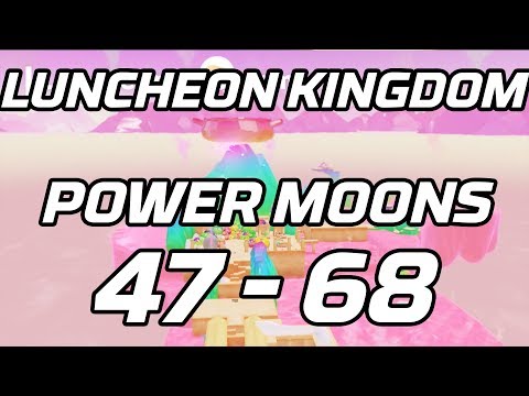 [Super Mario Odyssey] Luncheon Kingdom Post Game Power Moons 47 - 68 Guide