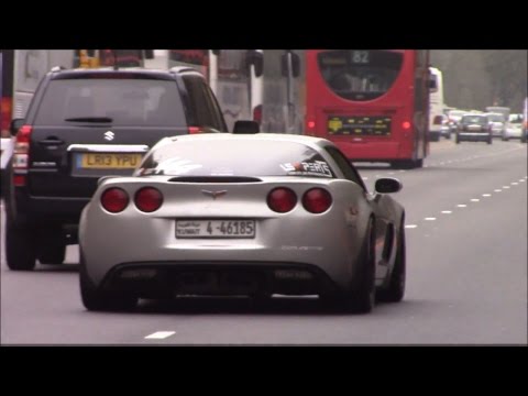 Insanely Loud Corvette Z06 Revs in London