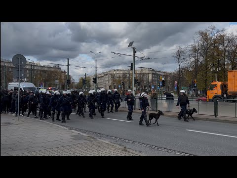 Przemarsz kibiców Wisły Kraków na stadion Hutnika (29.10.2025) 
