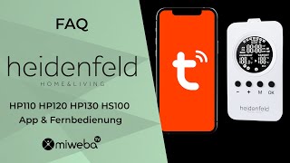Heidenfeld Heizplatten FAQ I App & Fernbedienung I Tutorial I HP110 ► HP120 ► HP130 ► HS100 ♨️