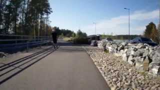 preview picture of video 'Kuopion Saaristokatu pyörällä, Kuopio Saaristokatu-street by bike'