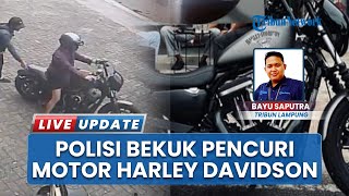 Detik-detik Pria Gasak Motor Harley Davidson Iron 883 di Bandar Lampung, Pencuri Ngaku Milik Teman
