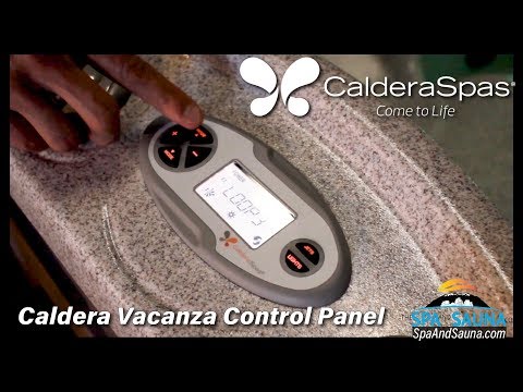 How to use your Caldera Vacanza Series Control Panel | Caldera Vacanza Hot Tub