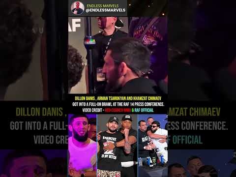 Dillon Danis, Arman Tsarukyan and Khamzat Chimaev Brawl at RAF 14 🔥 #ufc
