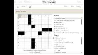 The Atlantic Crossword 20/06/2026