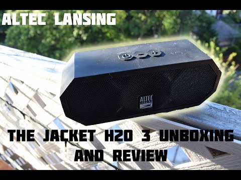 Altec Lansing The Jacket H2O 3 Bluetooth Speaker Unboxing and Sound Check