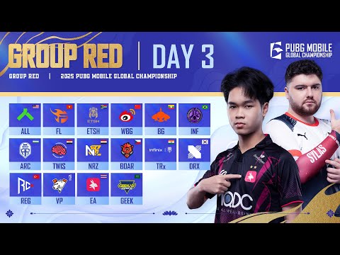 [ID] 2025 PMGC League | Group Red Day 3 | PUBG MOBILE Global Championship