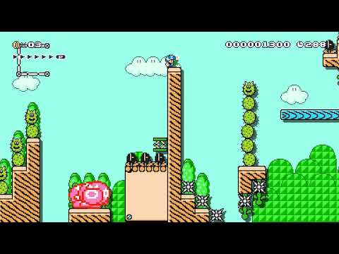 [1-1] Friendship Flowers by Team Jamp 🍄 Super Mario Maker 2 ✹Switch✹ #aqc