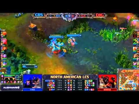 NA LCS Curse vs Dignitas Full Game HD