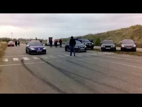 Golf R vs Audi RS3 drag