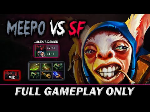 Can't beat then Avoid! Hard Lane Meepo vs SF 1st item Aghs to Swift Blink - Full Gameplay Meepo #503